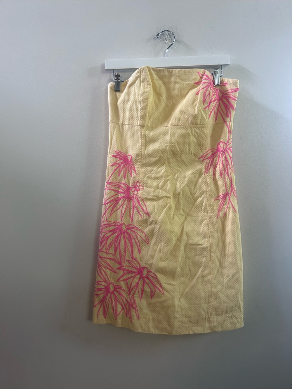 Lilly Pulitzer Bowen dress hot pink embroidery 4 - Picture 2 of 6